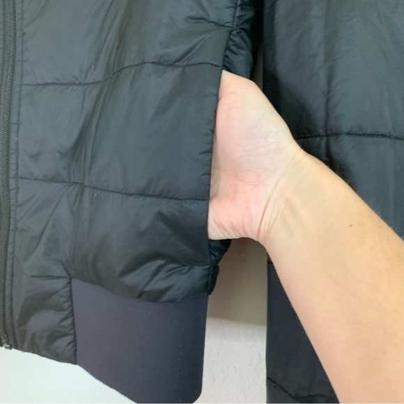 Lululemon womens black non stop full zip reversible bomber jacket 6 - Picture 5 of 14